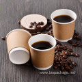 Eco-friendly kraft paper cup disposable coffice cup